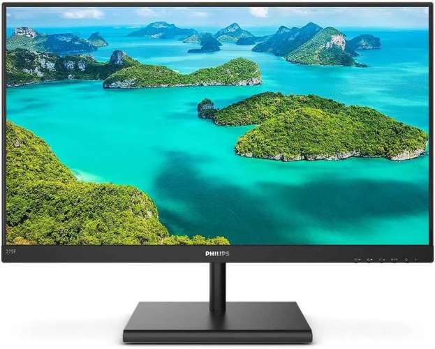27" Монитор Philips 275E1S,  2560x1440,  IPS,  75Гц,  1хHDMI,  1хDP,  черный [275e1s/01]